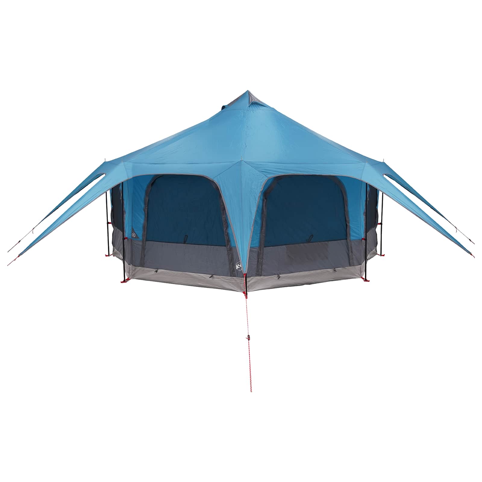 Familienzelt Blau 5-Personen 185T Polyester mit PU-Beschichtung