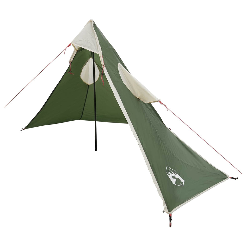 2-in-1 Regenponcho mit Kapuze Grün 262 x 126 x 130 cm
