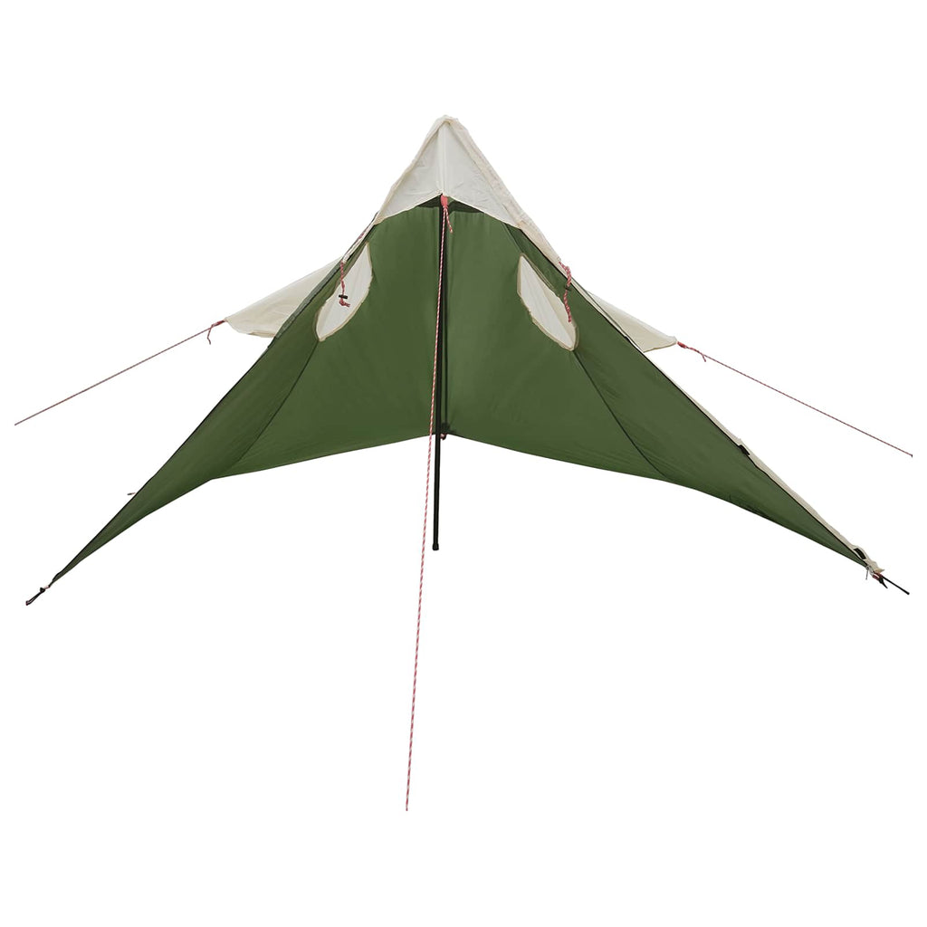 2-in-1 Regenponcho mit Kapuze Grün 262 x 126 x 130 cm