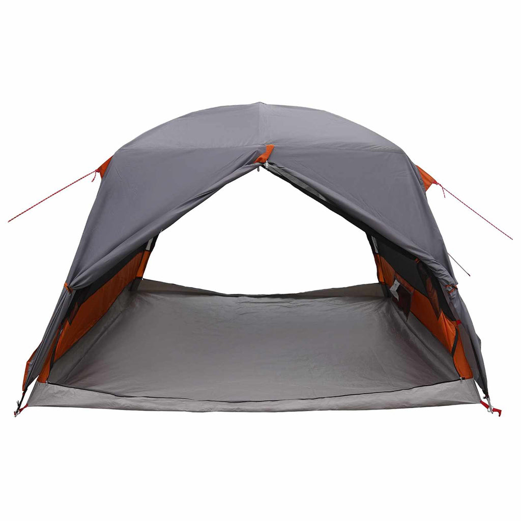 Trekkingzelt Grau und Orange 2-Personen