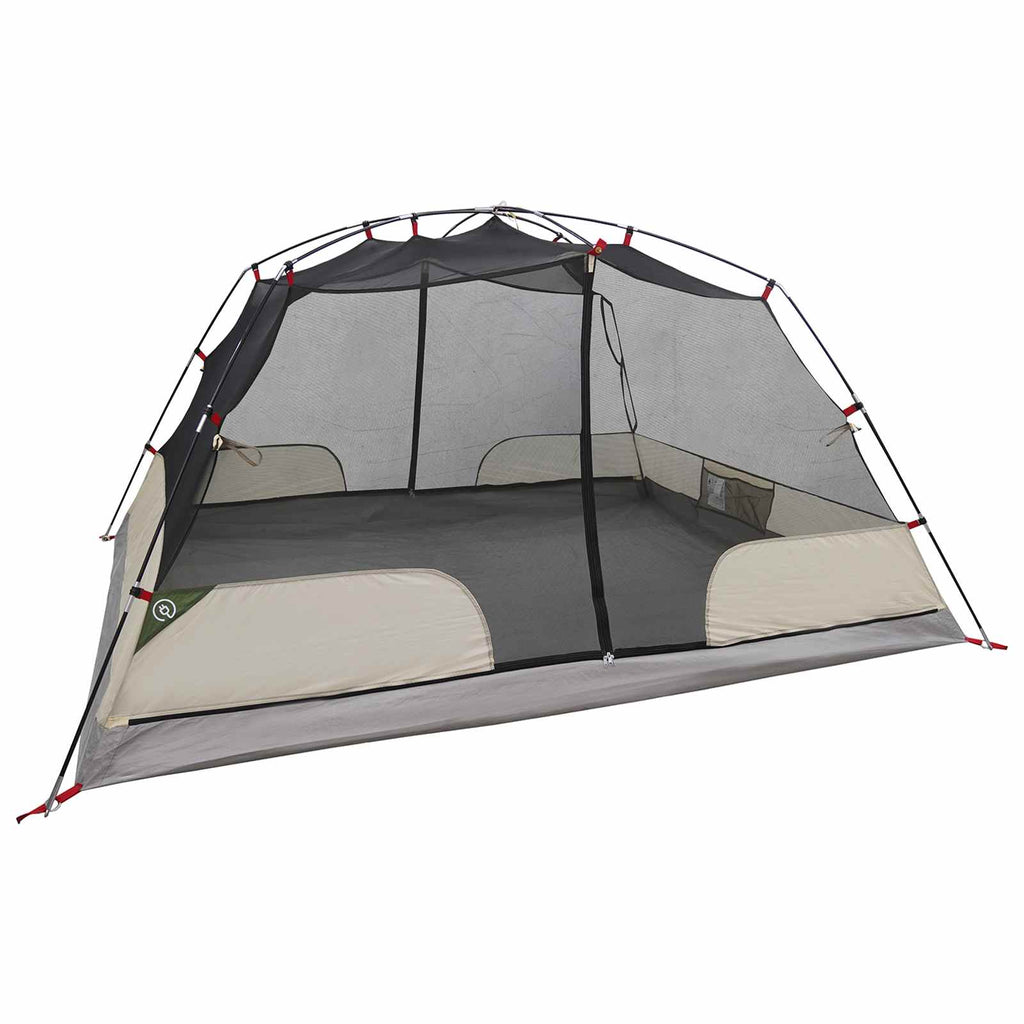 Trekkingzelt Grün 4-Personen 185T Polyester mit PU-Beschichtung