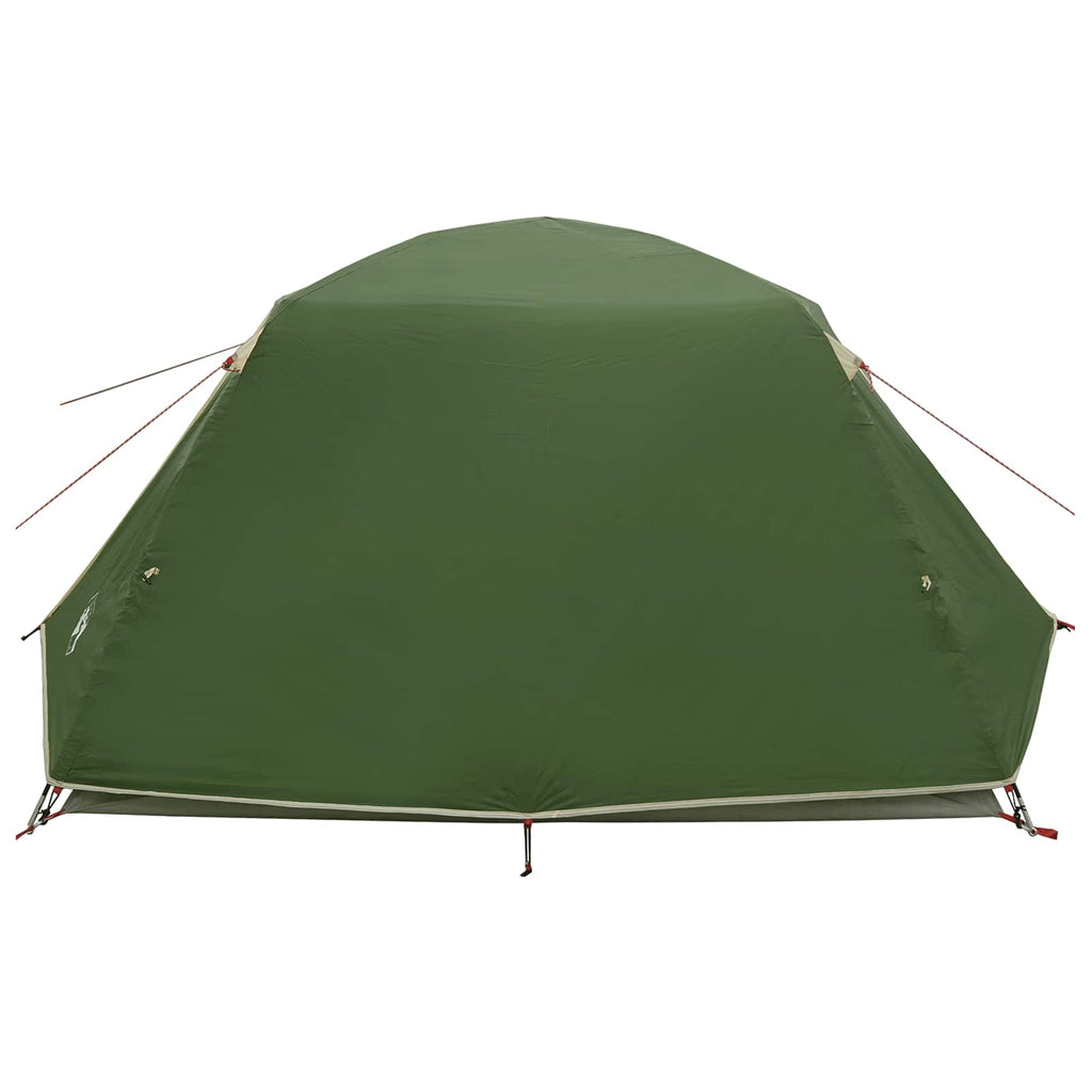 Trekkingzelt Grün 4-Personen 185T Polyester mit PU-Beschichtung