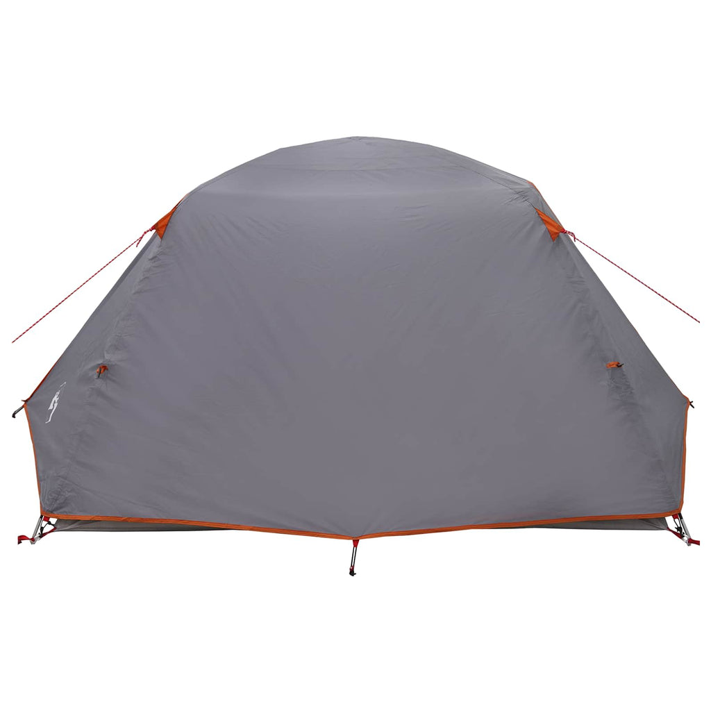 Trekkingzelt Grau und Orange 4-Personen