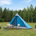 Trekkingzelt Blau 222 x 85 x 125 cm