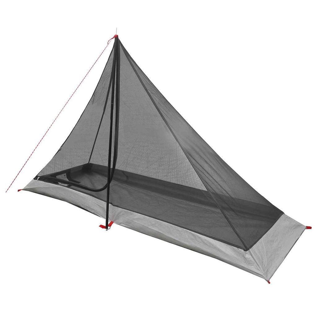 Trekkingzelt Grau und Orange 222 x 85 x 125 cm