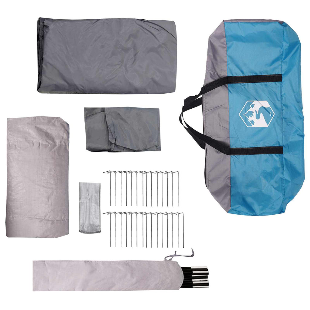 Tunnelzelt Blau 560 x 395 x 212 cm