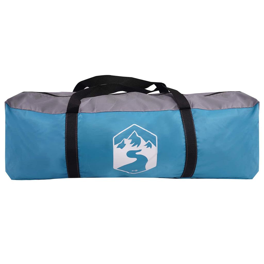 Party-Zelt Blau 4-Personen 185T Polyester mit PU-Beschichtung