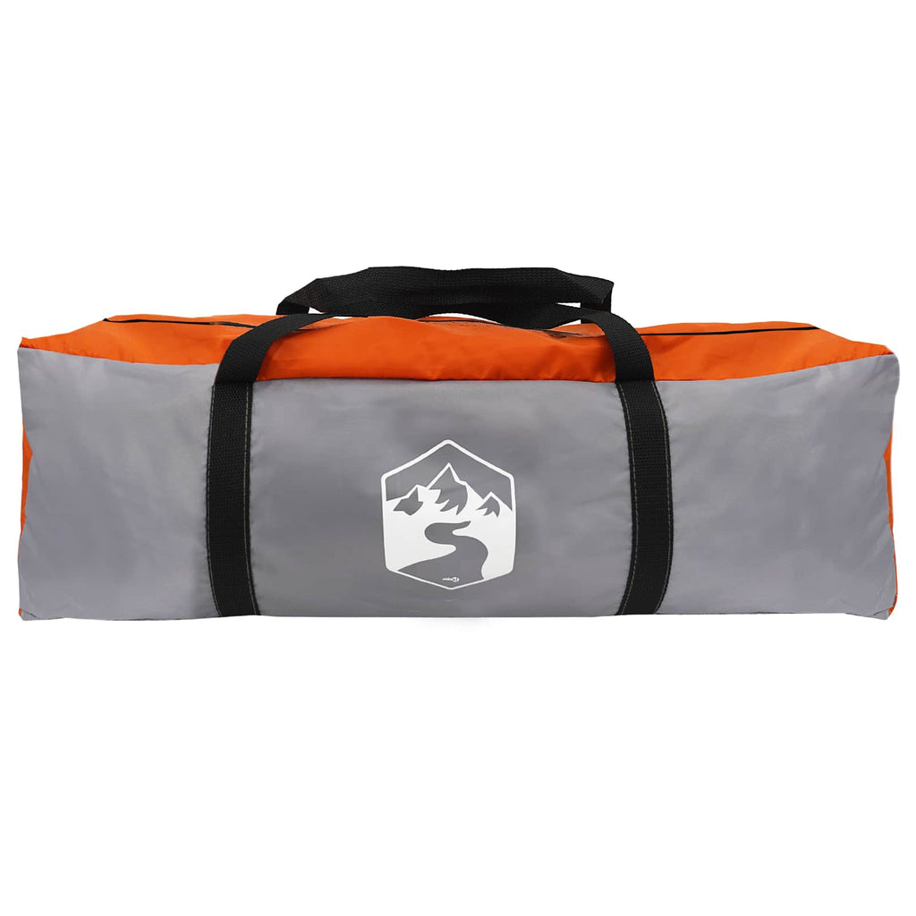 Party-Zelt Grau und Orange 4-Personen
