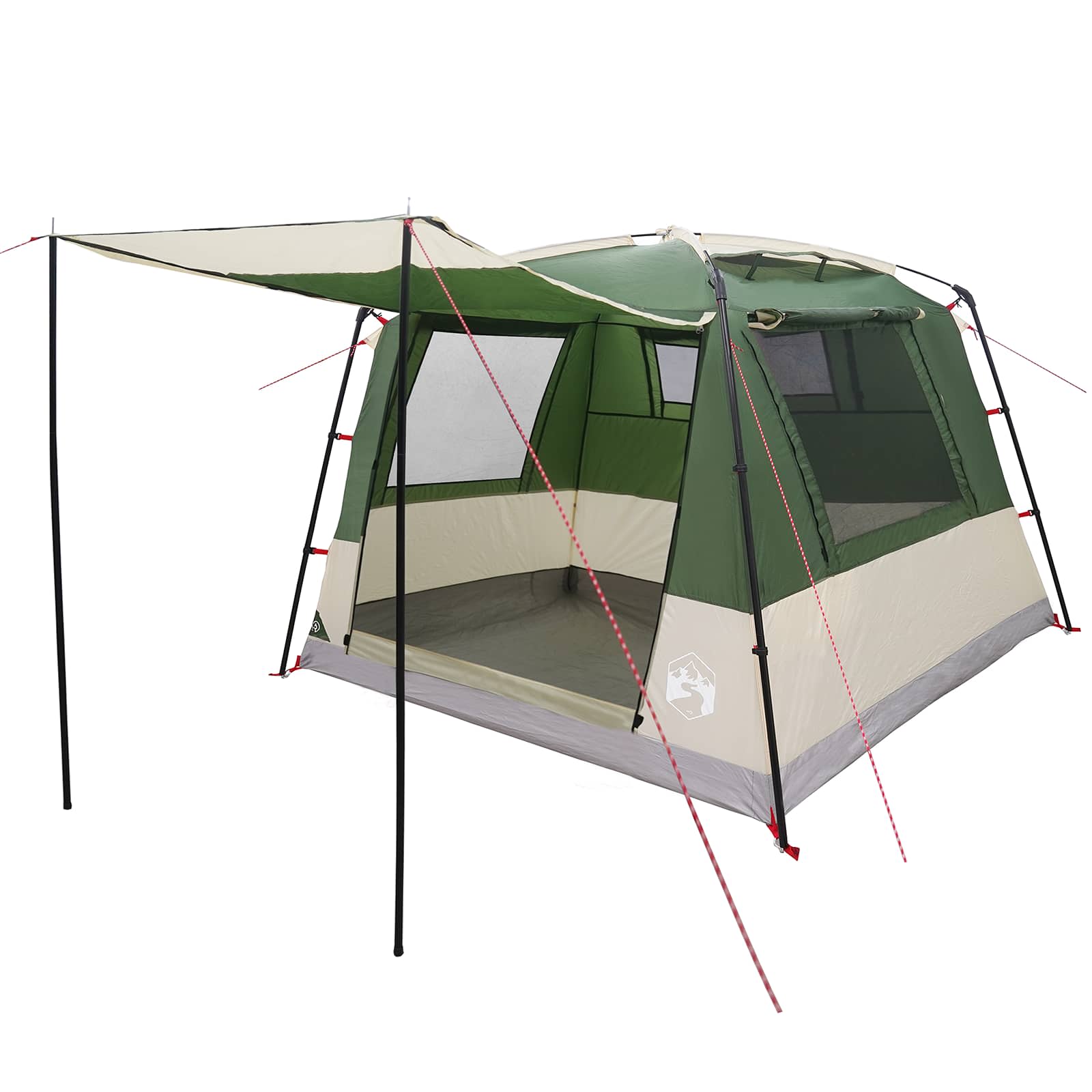 Party-Zelt Grün 10 Personen 185T Polyester mit PU-Beschichtung