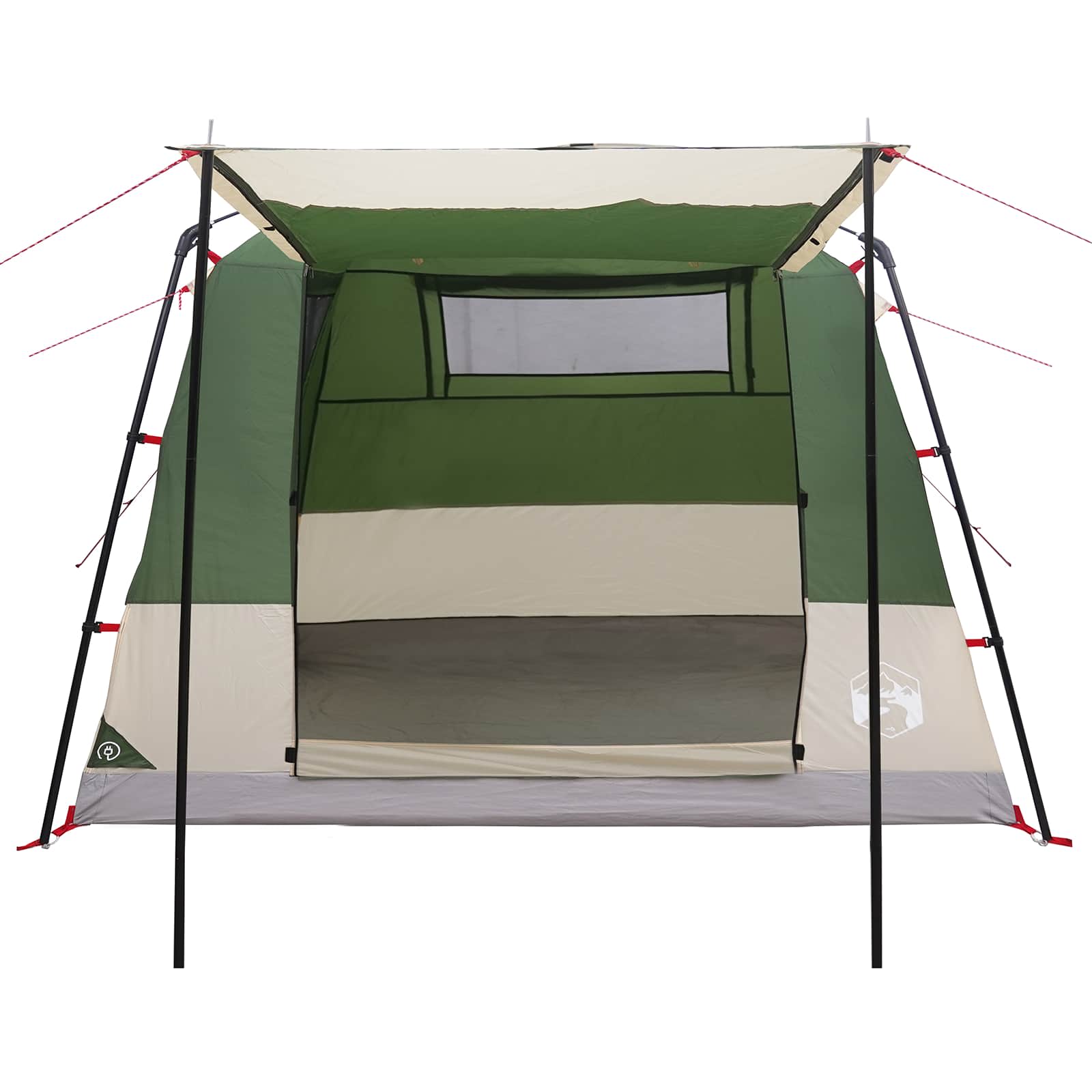 Party-Zelt Grün 10 Personen 185T Polyester mit PU-Beschichtung
