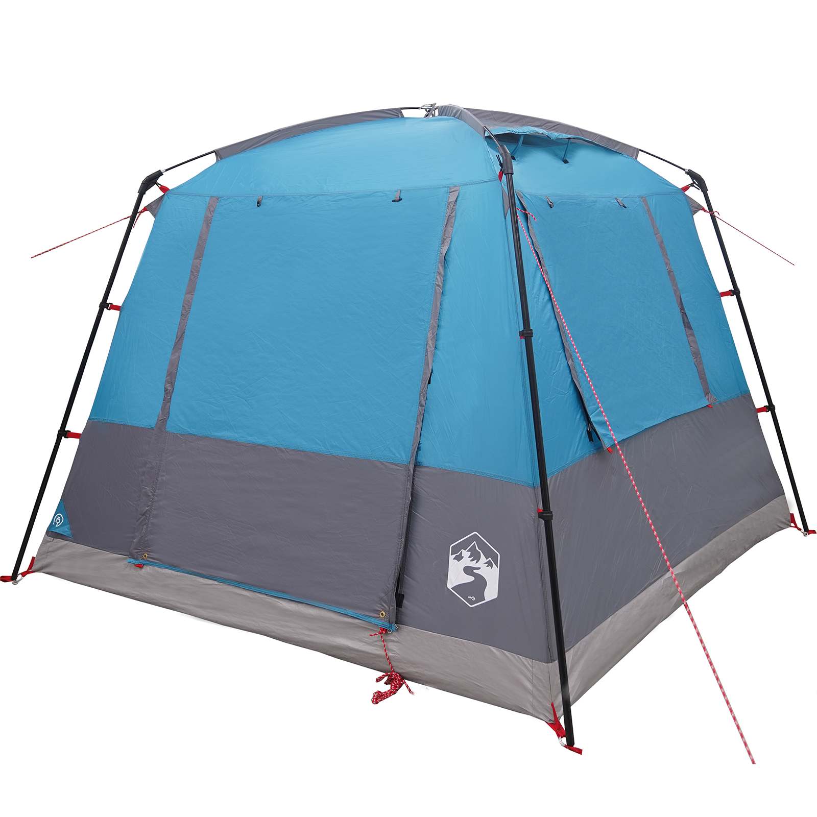 Party-Zelt Blau 10 Personen 185T Polyester mit PU-Beschichtung