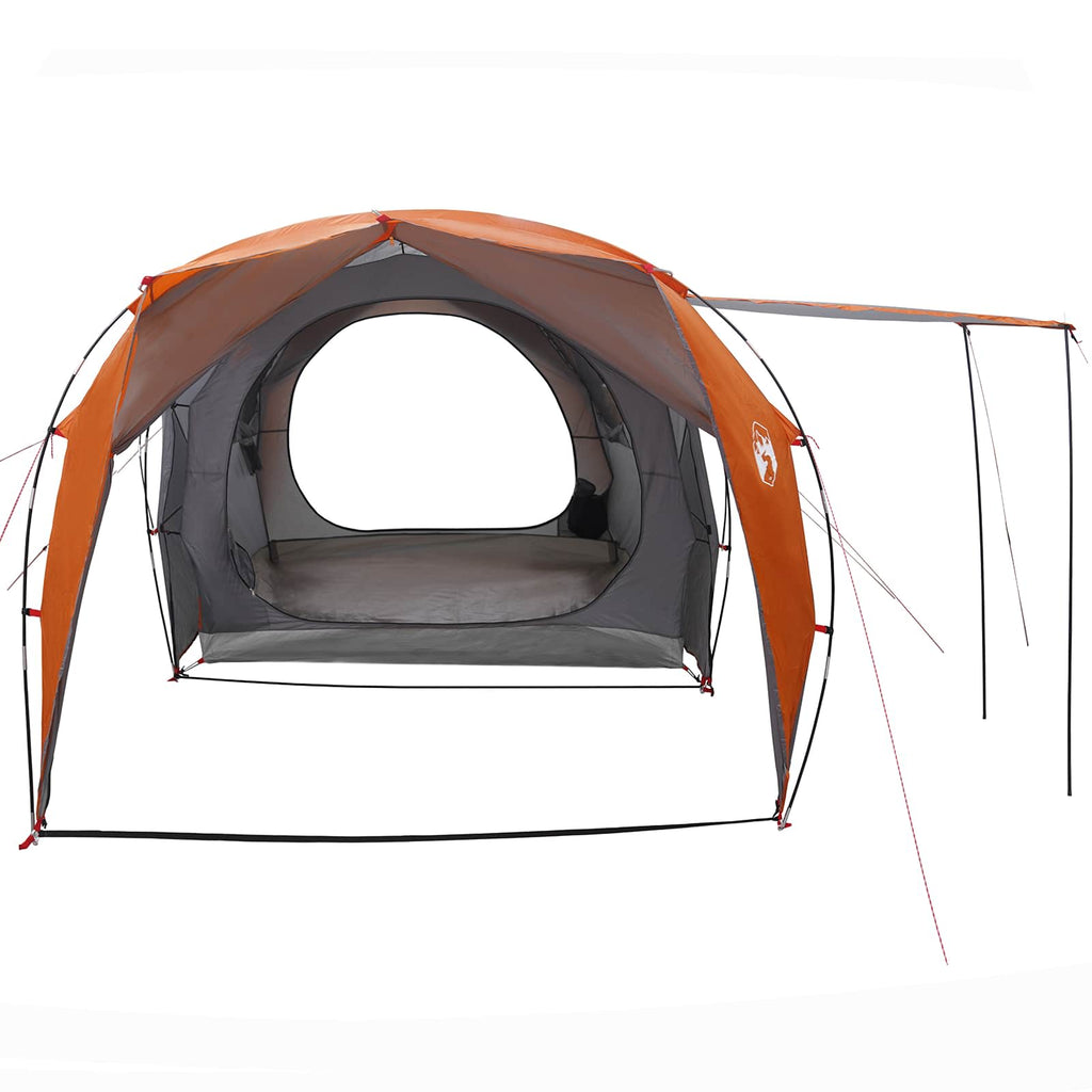 Tunnelzelt Grau und Orange 562 x 265 x 216 cm