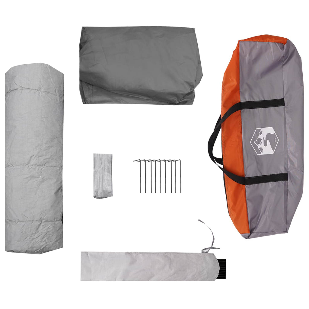 Sofort Zelt Grau und Orange 340 x 280 x 190 cm