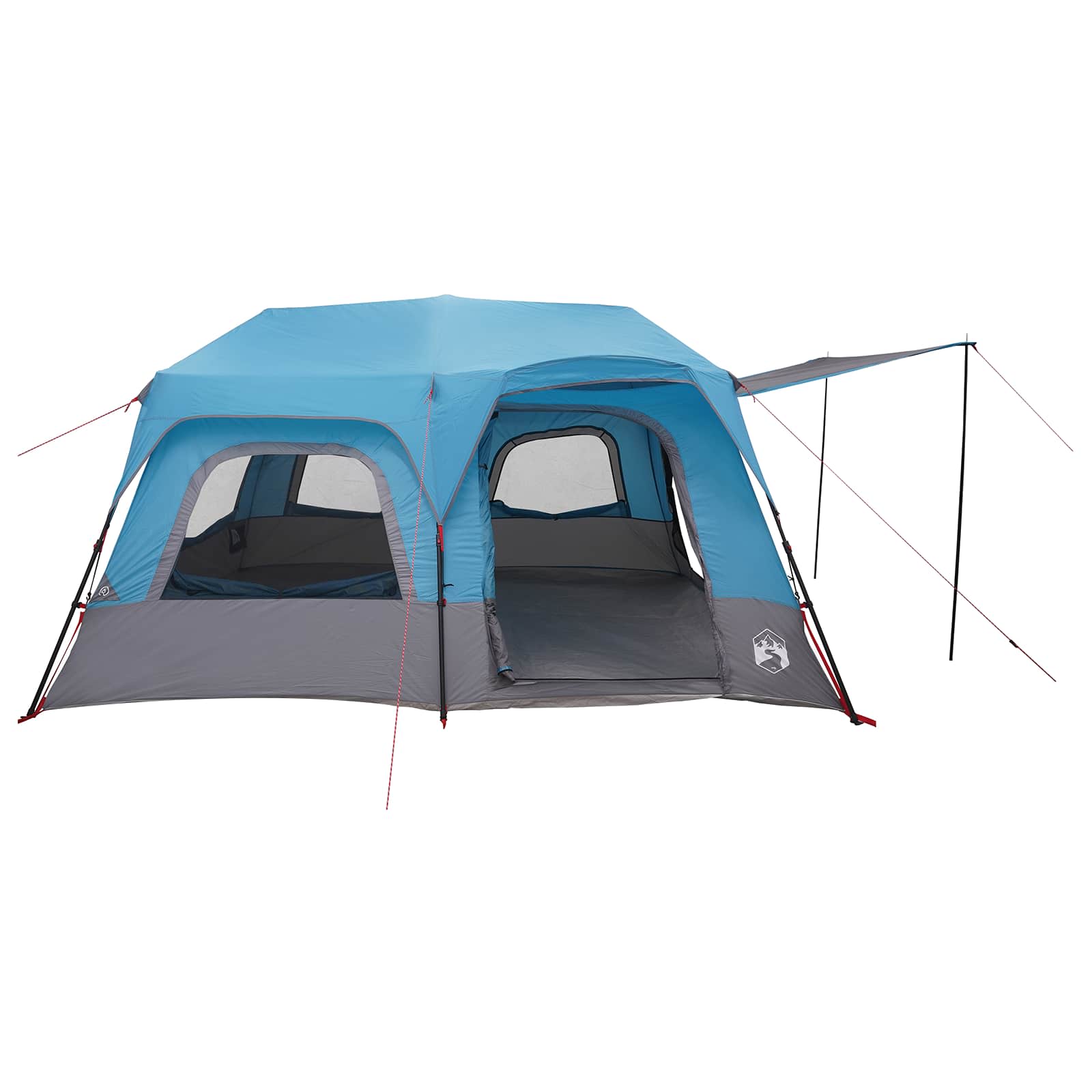 Sofort Zelt Blau 8-Personen 185T Polyester mit PU-Beschichtung