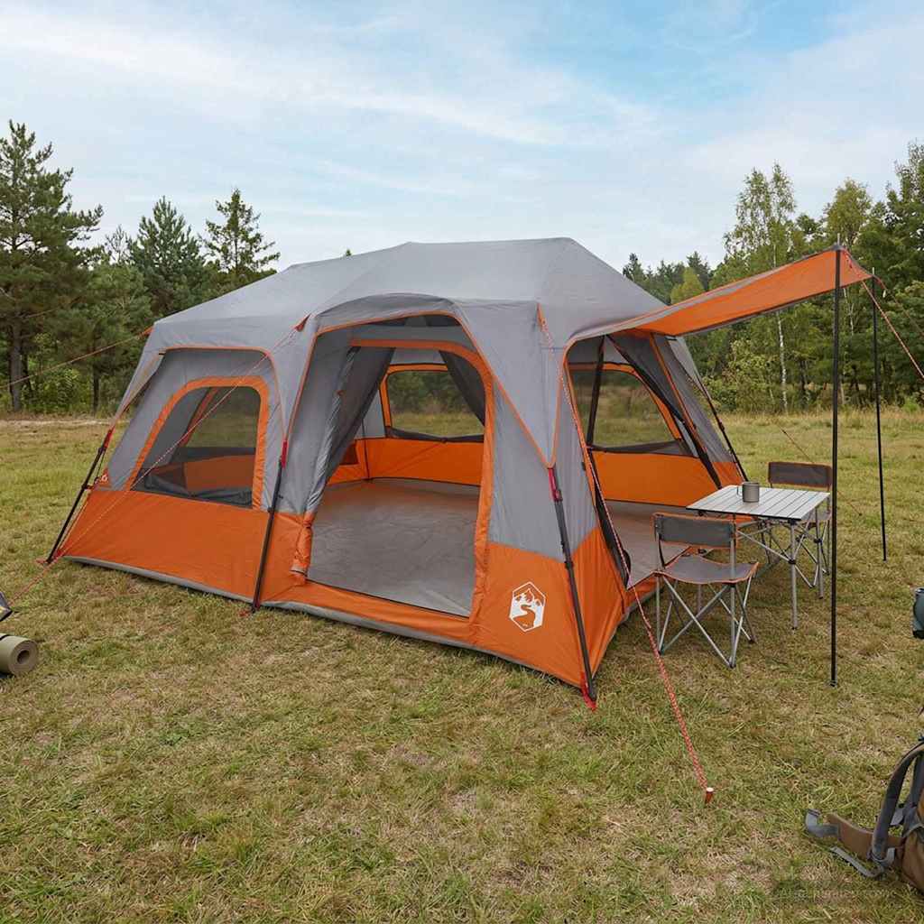 Sofort Zelt Grau und Orange 8-Personen