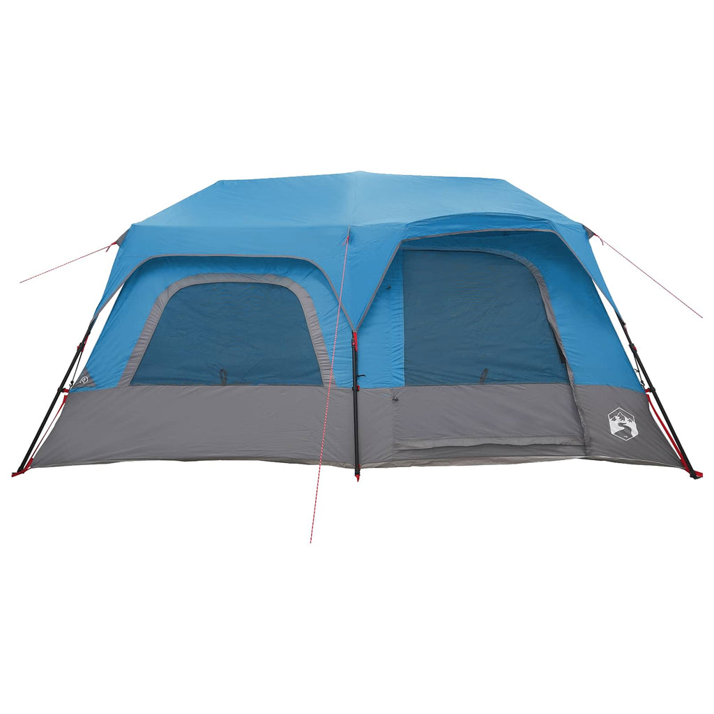 Sofort Zelt Blau 10 Personen 185T Polyester mit PU-Beschichtung