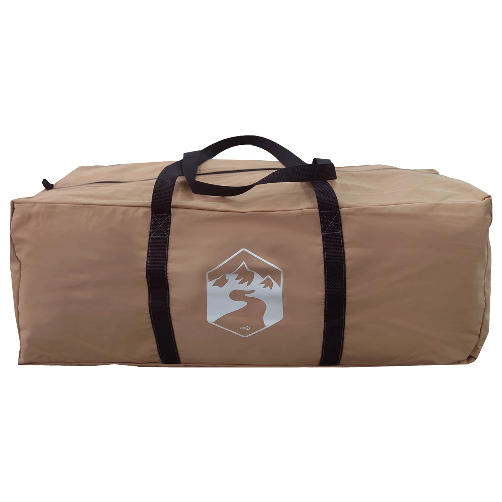 Hütten-Zelt Braun 340 x 246 x 210 cm Polybaumwolle