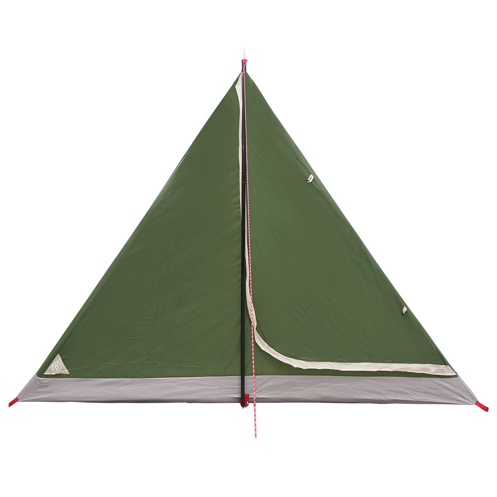Trekkingzelt Grün 4-Personen 185T Polyester mit PU-Beschichtung