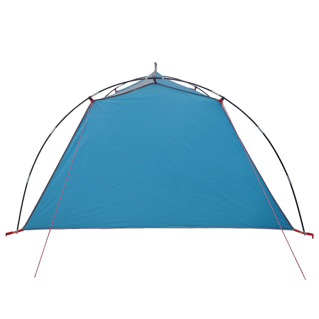 Tunnelzelt Blau 4-Personen 185T Polyester mit PU-Beschichtung