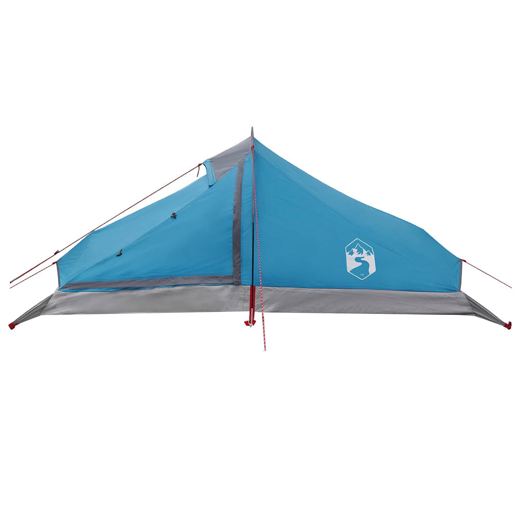 Trekkingzelt Blau 4-Personen 185T Polyester mit PU-Beschichtung