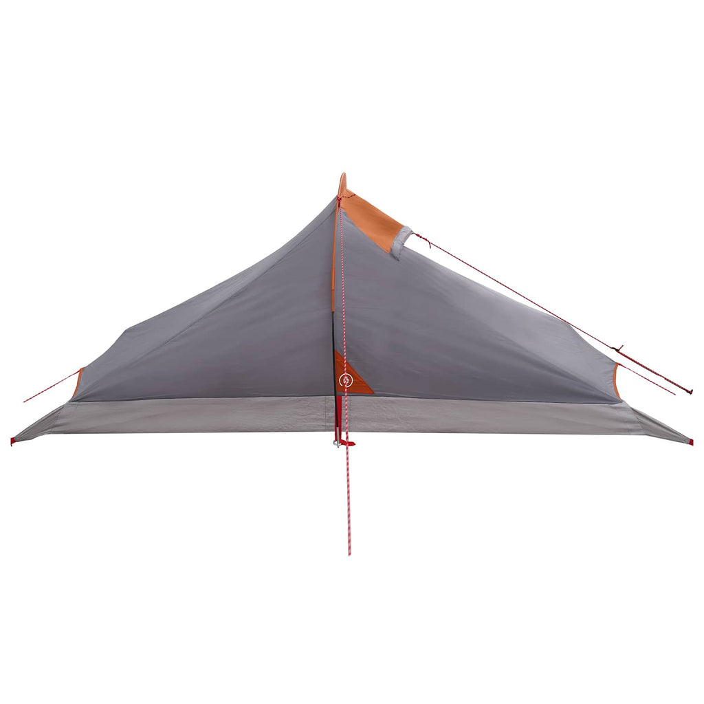 Trekkingzelt Grau und Orange 4-Personen