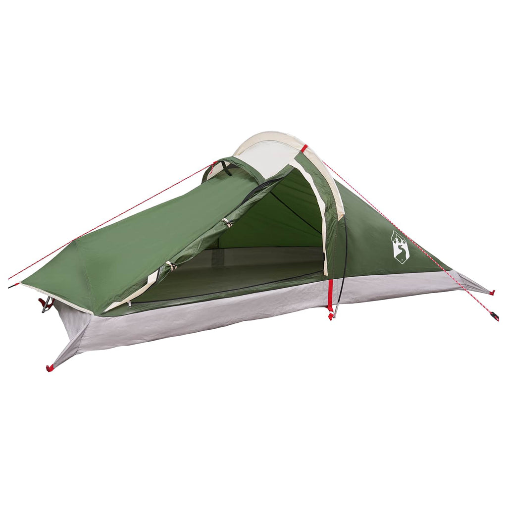 Trekkingzelt Grün 2-Personen 185T Polyester mit PU-Beschichtung