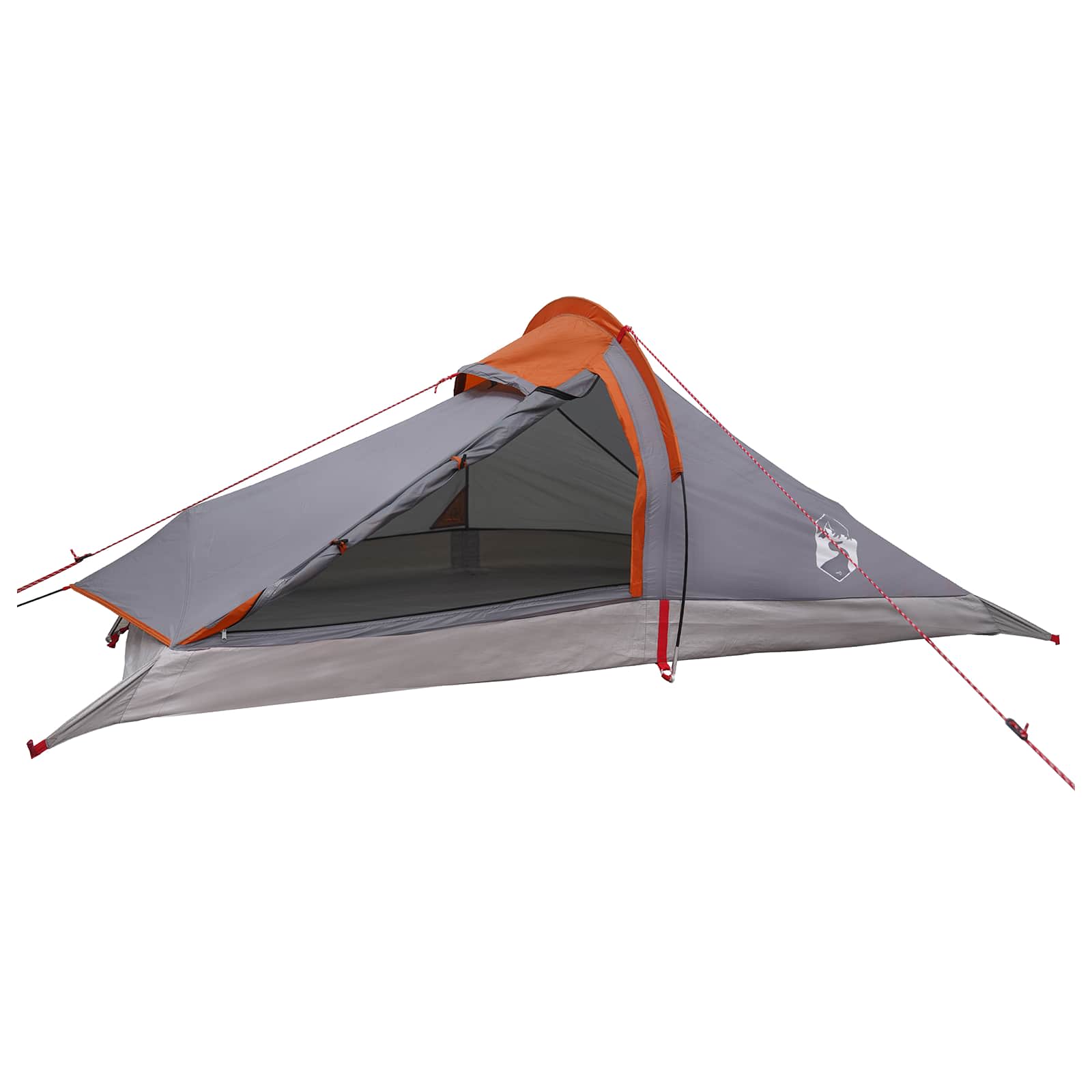 Trekkingzelt Grau und Orange 2-Personen