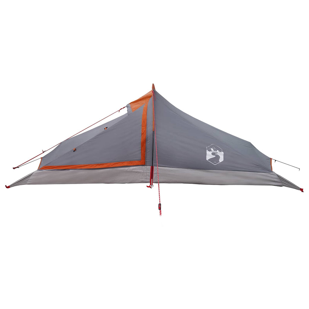 Trekkingzelt Grau und Orange 2-Personen