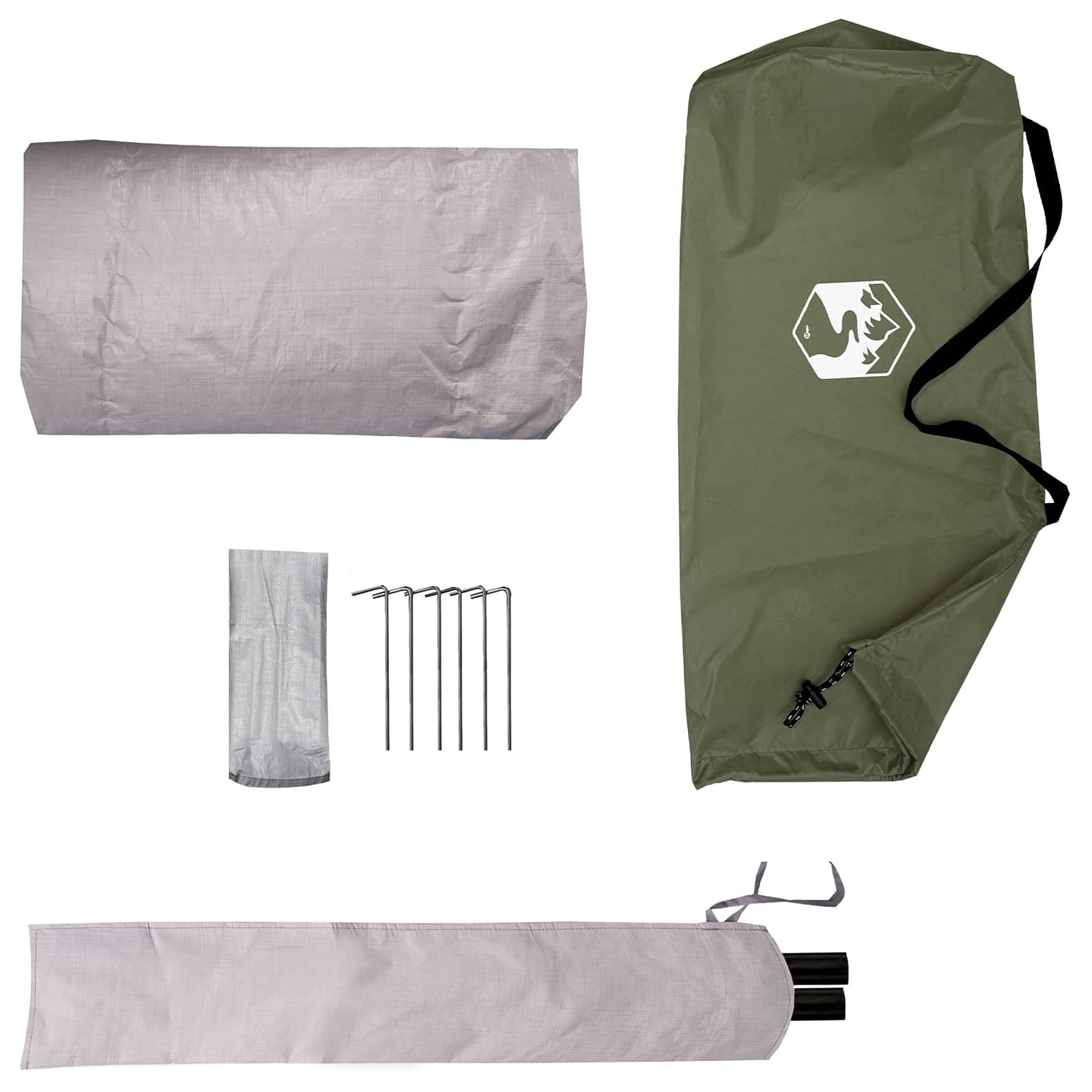 Trekkingzelt Olive Grün 4-Personen
