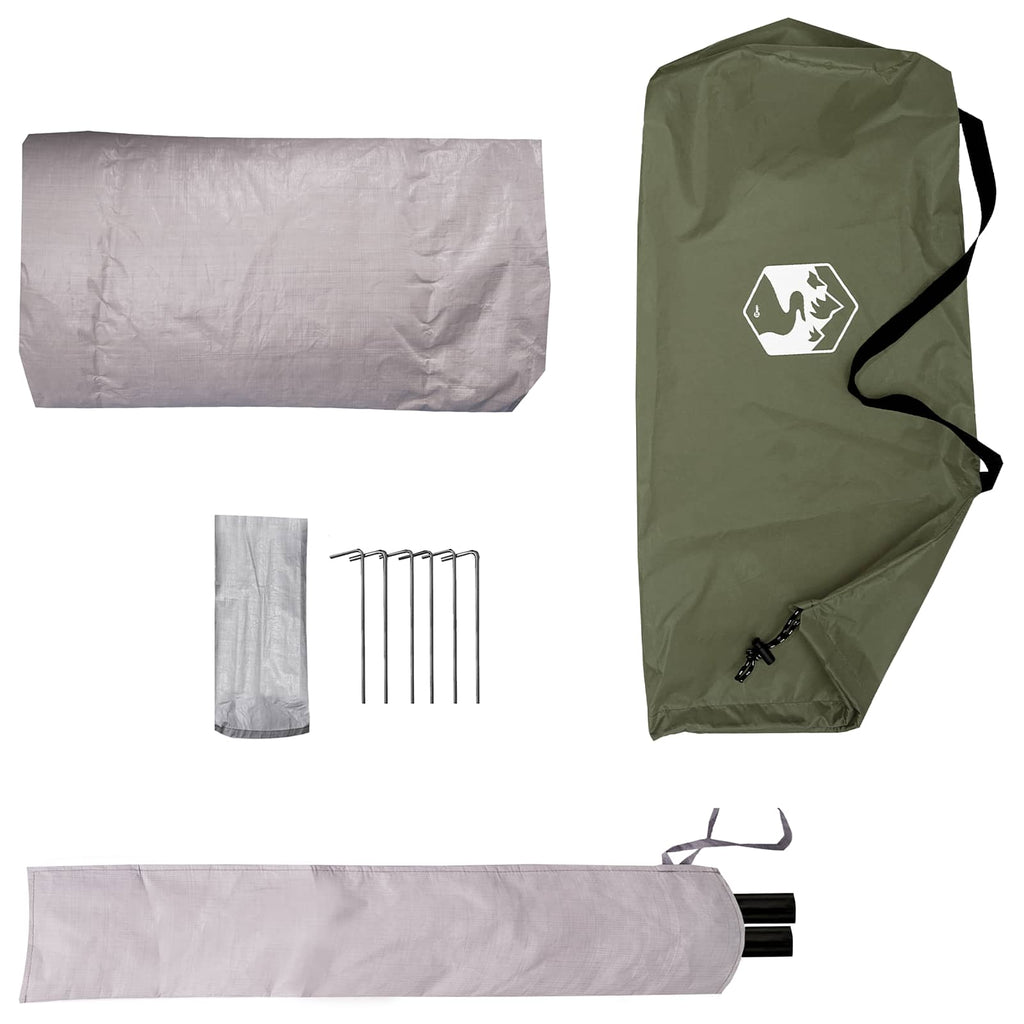 Trekkingzelt Olive Grün 2-Personen