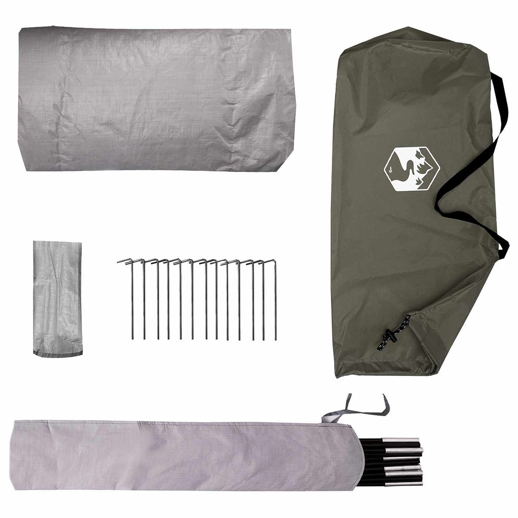 Trekkingzelt Olive Grün 2-Personen