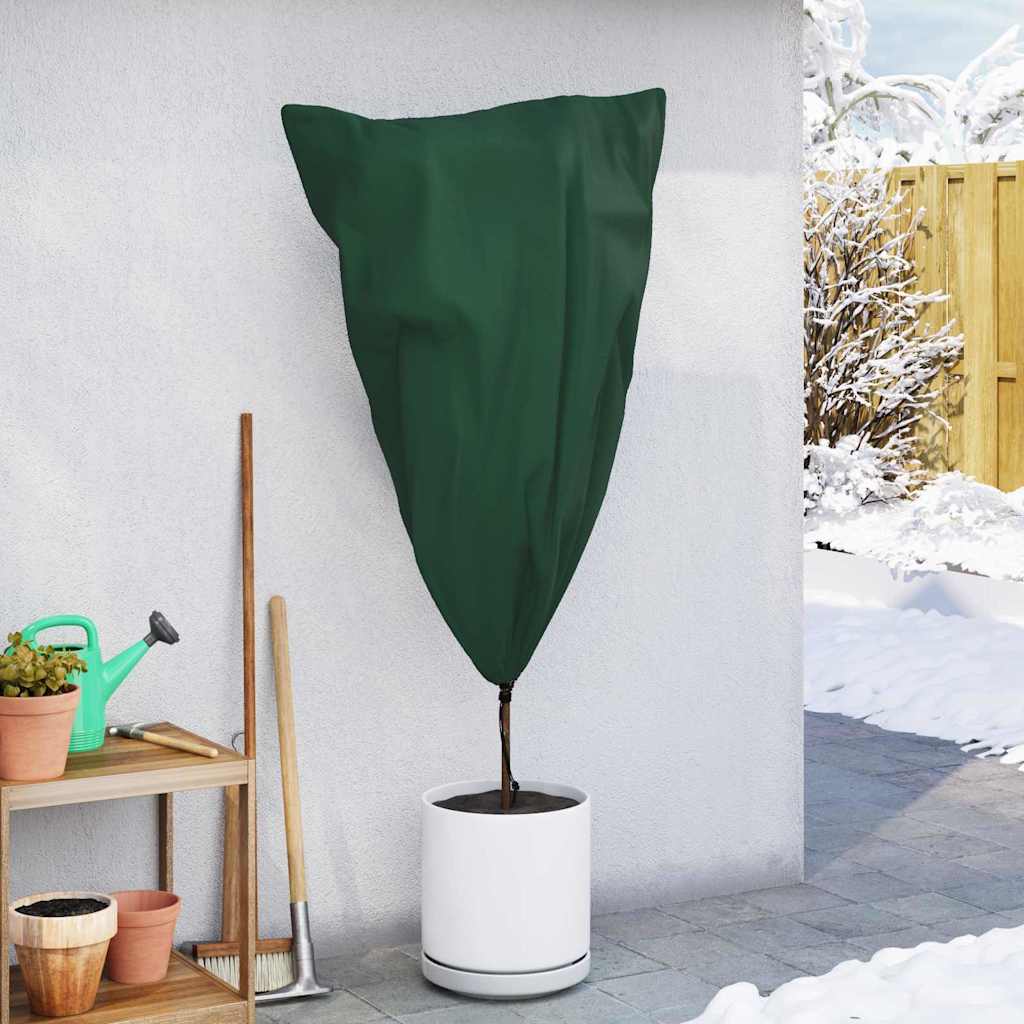 Winterschutz fur Pflanzen 10 pcs Grün 0,8 x 1,2 m Vliesstoff