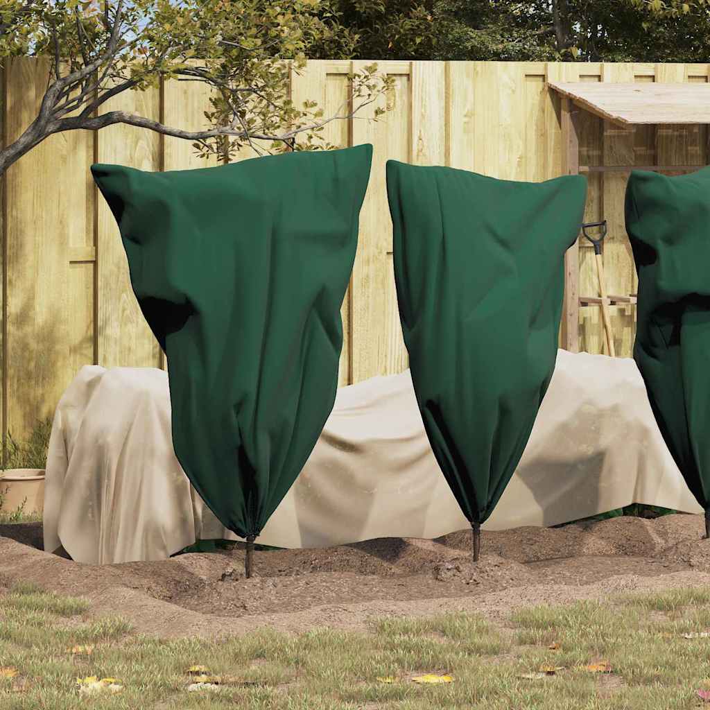 Winterschutz fur Pflanzen 10 pcs Grün 0,8 x 1,2 m Vliesstoff
