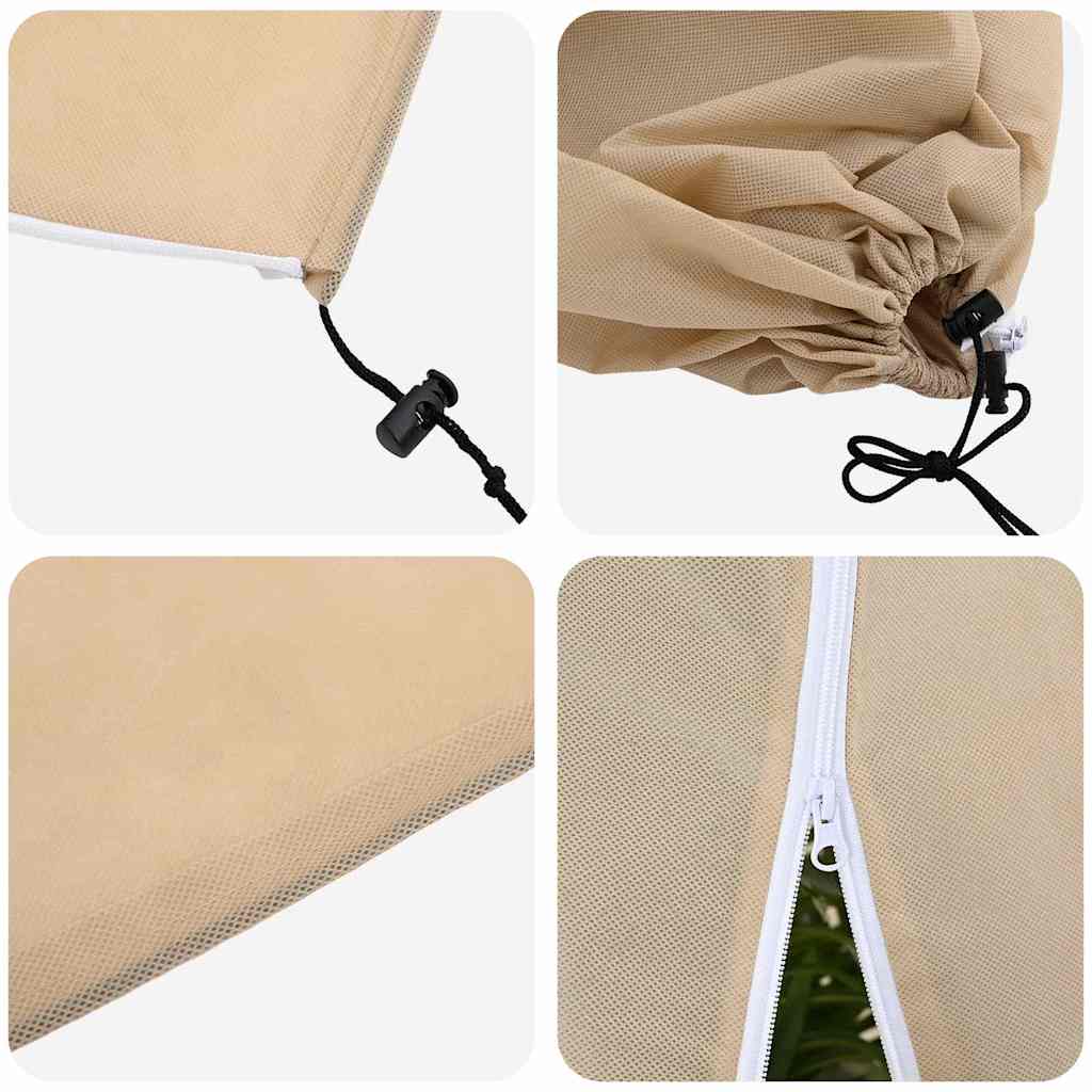 Winterschutz fur Pflanzen 5 pcs Beige 1,55 x 1 m Vliesstoff