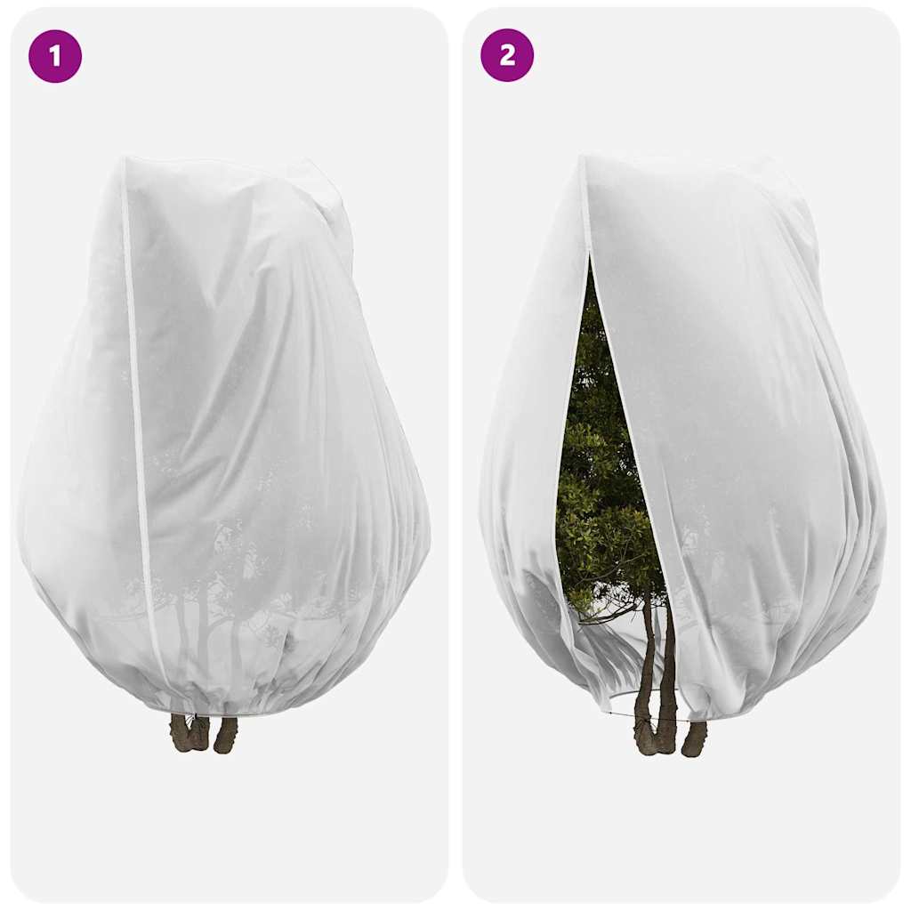 Winterschutz fur Pflanzen 3 pcs Weiß 2,4 x 2 m Vliesstoff