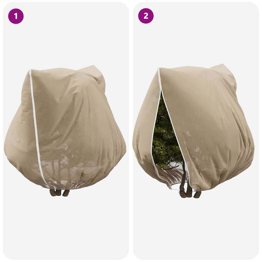 Winterschutz fur Pflanzen 3 pcs Beige 2,5 x 3,14 m Vliesstoff