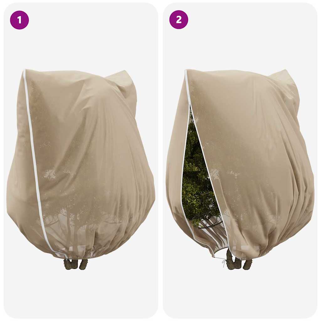 Winterschutz fur Pflanzen 3 pcs Beige 3 x 3,93 m Vliesstoff