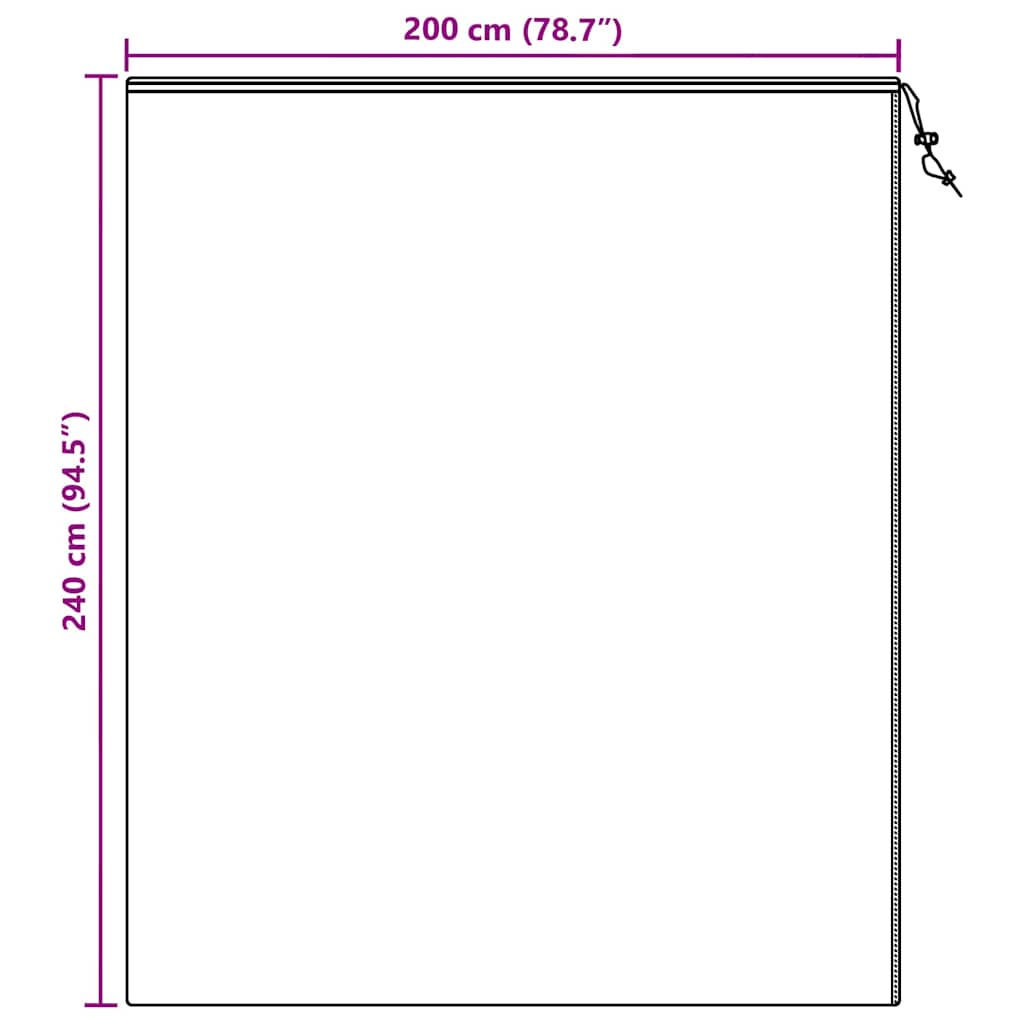 Winterschutz fur Pflanzen 3 pcs Grün 2,4 x 2 m Vliesstoff