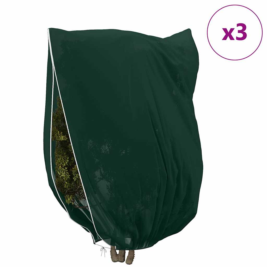 Winterschutz fur Pflanzen 3 pcs Grün 2,4 x 2 m Vliesstoff