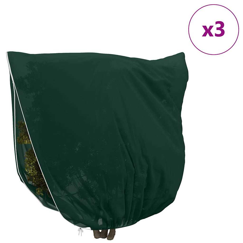 Winterschutz fur Pflanzen 3 pcs Grün 3 x 3,93 m Vliesstoff