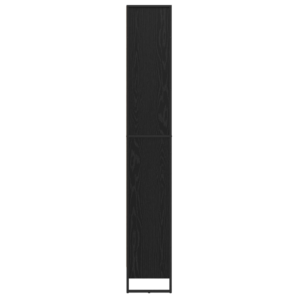 Bücherregal 2 pcs Schwarz Eichen-Optik 60 x 30 x 189,5 cm