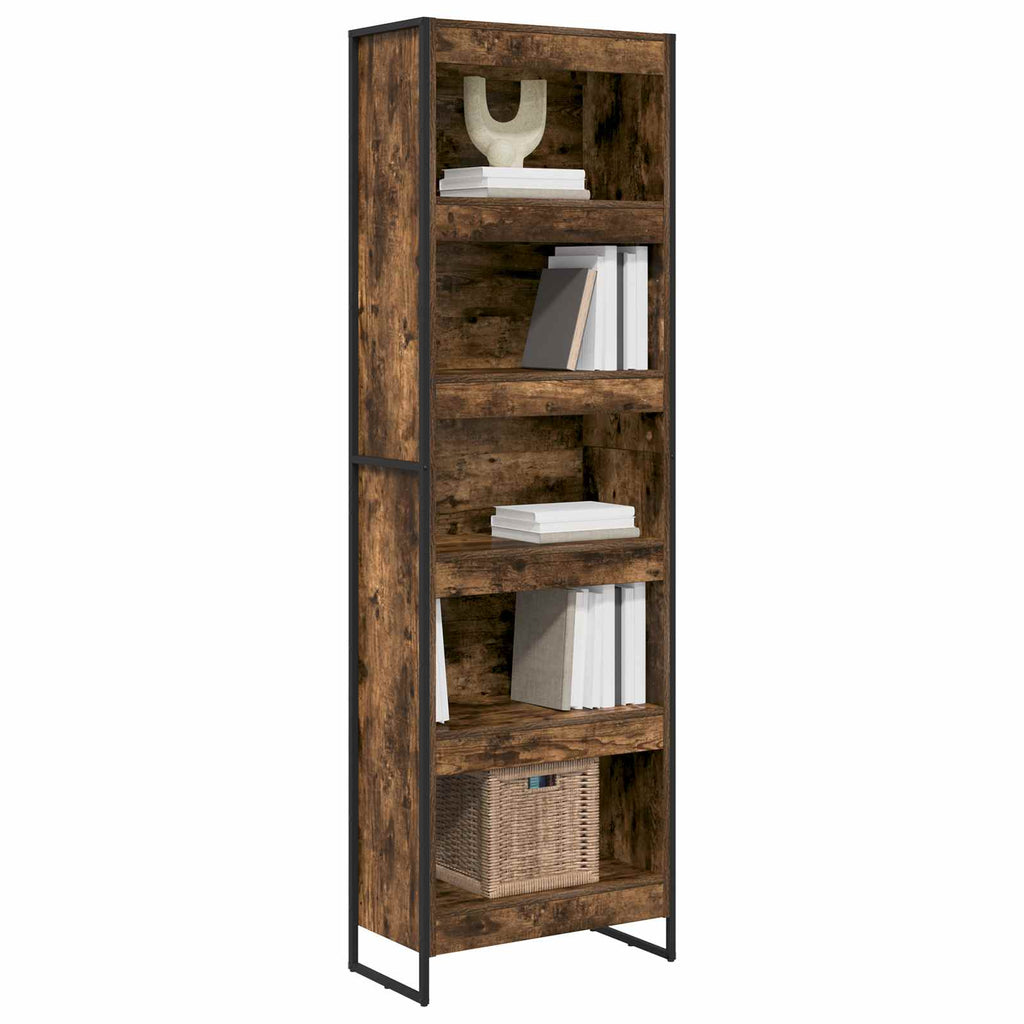 Bücherregal 2 pcs Raucharbe 60 x 30 x 189,5 cm Holzwerkstoff