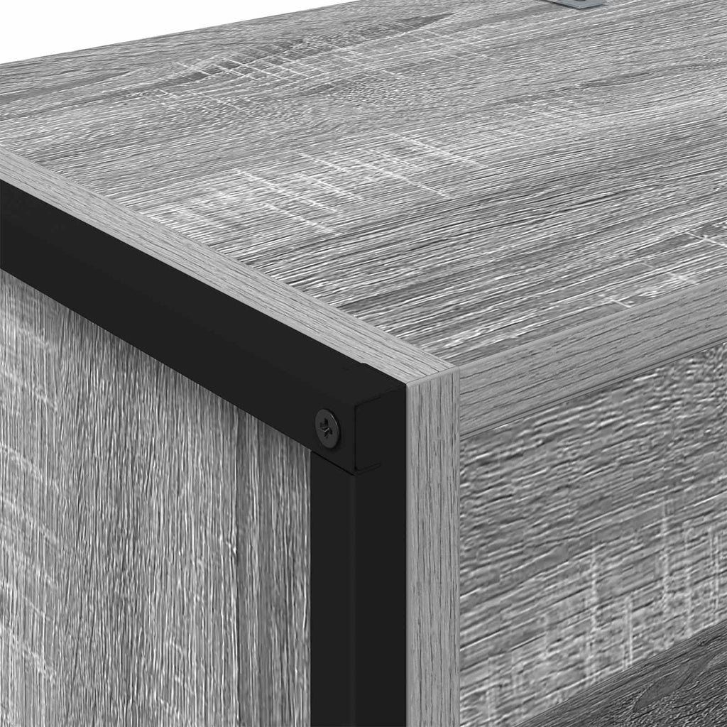 Bücherregal 2 pcs Graues Sonoma 60 x 30 x 189,5 cm