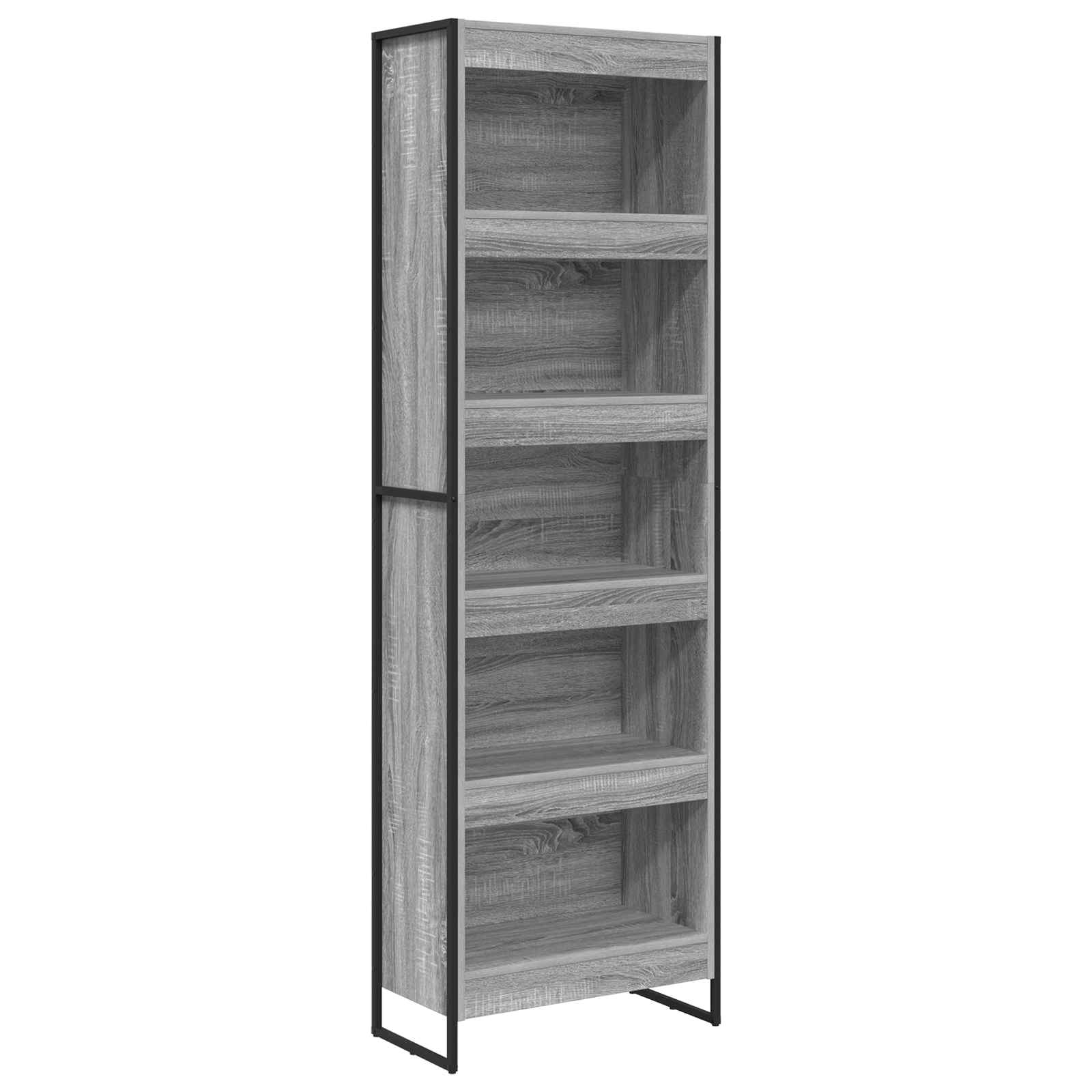 Bücherregal 2 pcs Graues Sonoma 60 x 30 x 189,5 cm