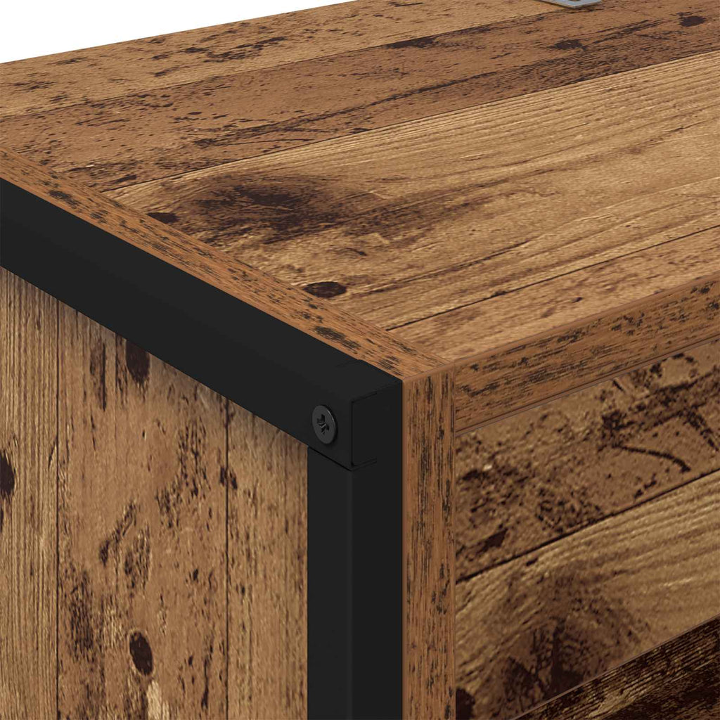 Bücherregal 2 pcs Altholz 60 x 30 x 189,5 cm Holzwerkstoff