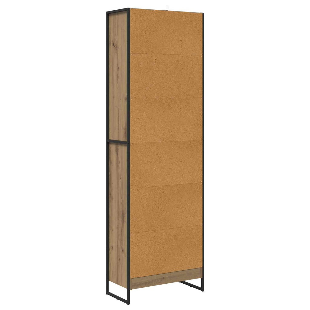 Bücherregal 2 pcs Kunsthandwerk Eiche 60 x 30 x 189,5 cm