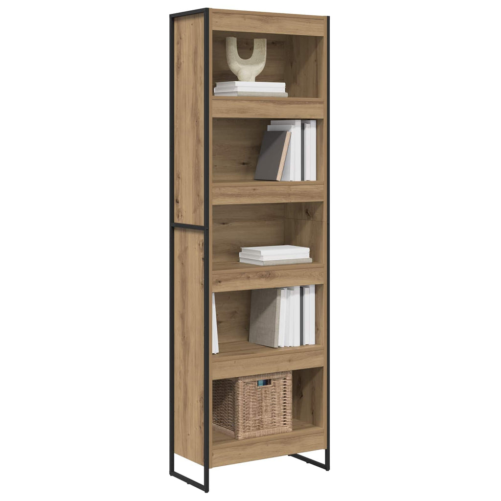 Bücherregal 2 pcs Kunsthandwerk Eiche 60 x 30 x 189,5 cm