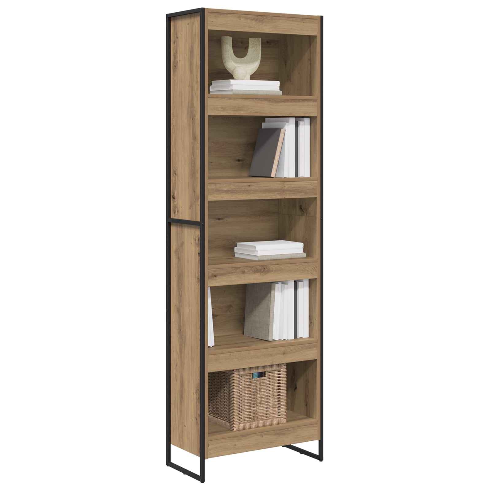 Bücherregal 2 pcs Kunsthandwerk Eiche 60 x 30 x 189,5 cm