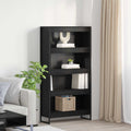 Bücherregal 2 pcs Schwarz Eichen-Optik 80 x 30 x 155 cm