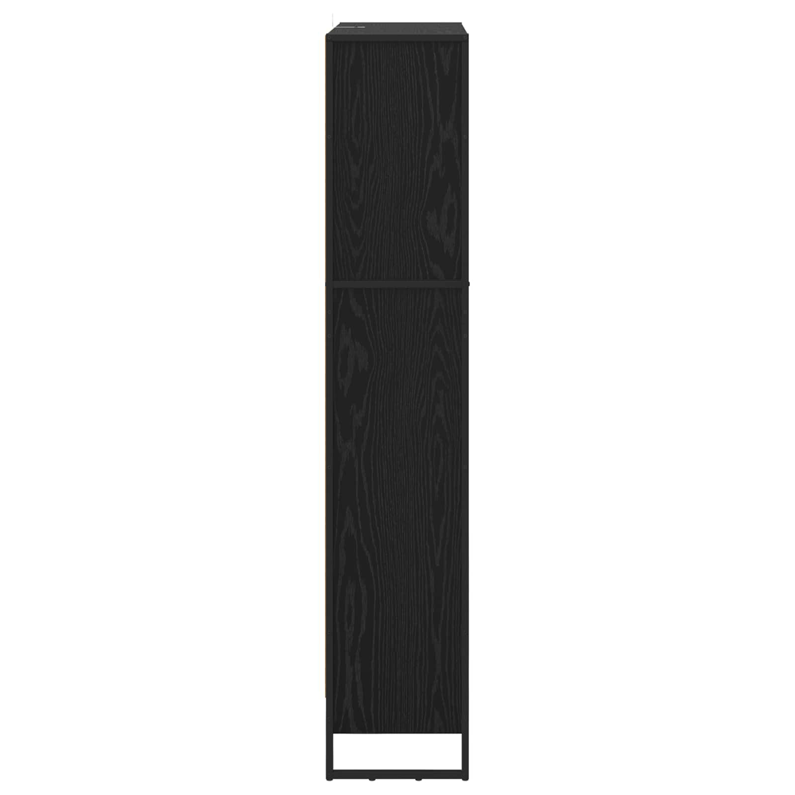 Bücherregal 2 pcs Schwarz Eichen-Optik 80 x 30 x 155 cm